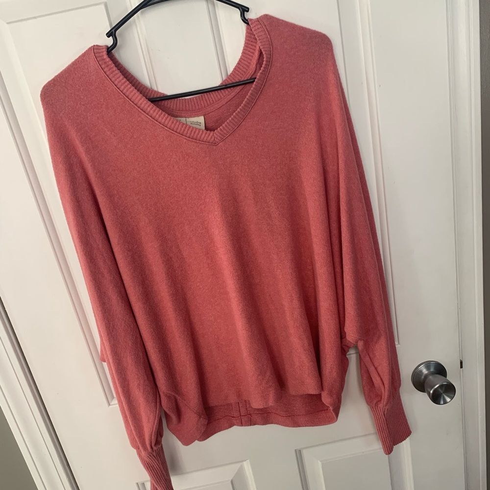 Saturday/Sunday anthropology shirt. Only warn once. It’s super soft!